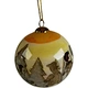 yellow glass decorated ball-christmas decorated desks